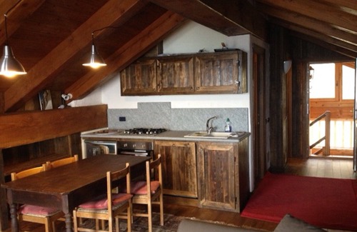 Courmayeur Apartment | Unique mountain chalet attic flat in centre of Courmayeur's ski domain