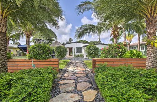 Santa Barbara Estates House | Upscale Home with Hot Tub Walk to Pompano Beach!