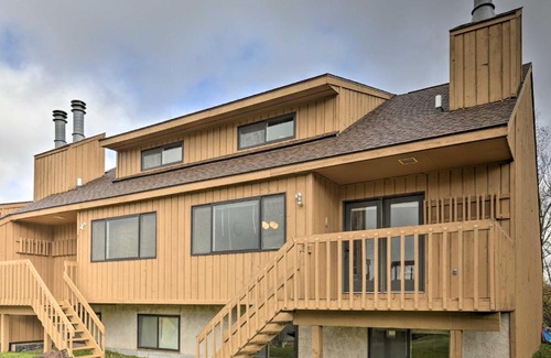 Upson House | Upson Ski-InandSki-Out, End-Unit Cabin with Fireplace!