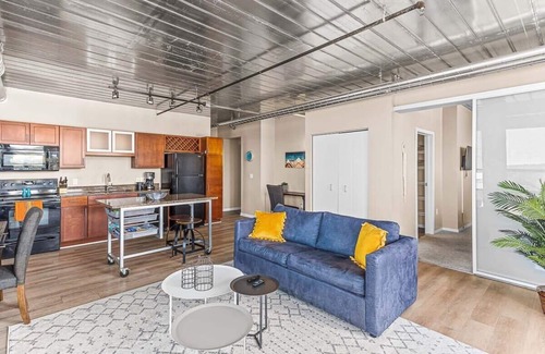 Old West Side Apartment | Urban Condo with Balcony in Downtown Ann Arbor