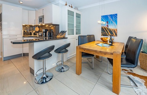 Westerland Apartment | Vacation apartment for up to 4 people with terrace and sauna.