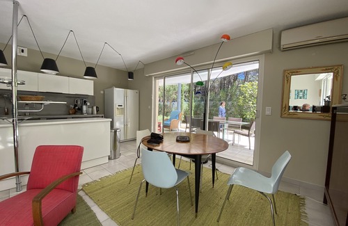 Argeles Plage Apartment | VAGUES ET PINS: Apt 73m2 Quiet residence, swimming pool, private garden, 1mn walk to the sea