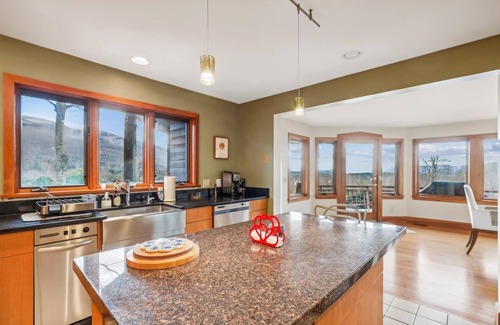 Stowe Hollow House | Valley View: 5 br, huge deck, pond, fireplace, woodstove, a/c