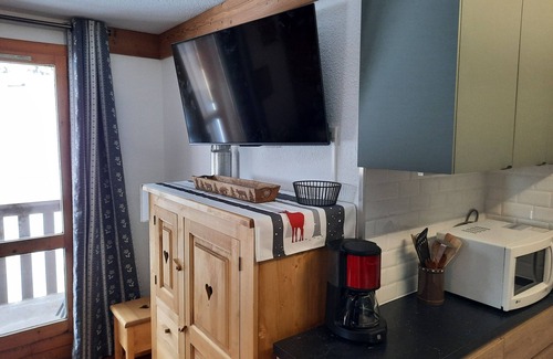 Les Avanchers-Valmorel Apartment | VALMOREL 6 pers 35m2, ski in and ski out Pierrafort, resort center