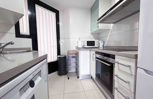 La Malva-rosa Apartment | Veramar Beach apartment, with terrace and parking, in front of the beach