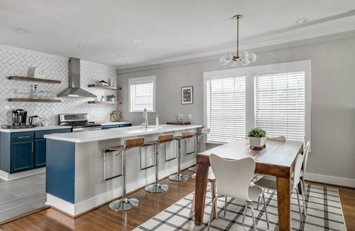 Montrose House | Vibrant Montrose Escape w/Fast Fiber, Stocked Kitchen, Relaxed Back Porch
