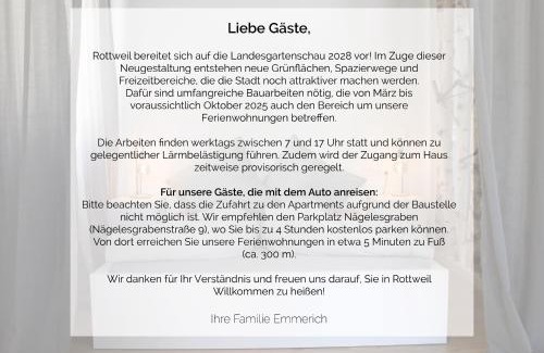 Rottweil Apartment | Vier Sind Hier Apartments