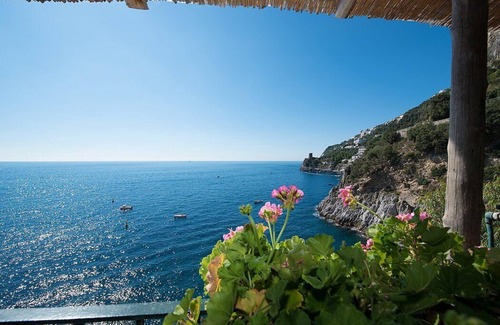 Furore Villa | Villa Babila: A charming two-story villa set into the cliff, sheer above the sea and with direct access to the sea, with Free WI-FI.