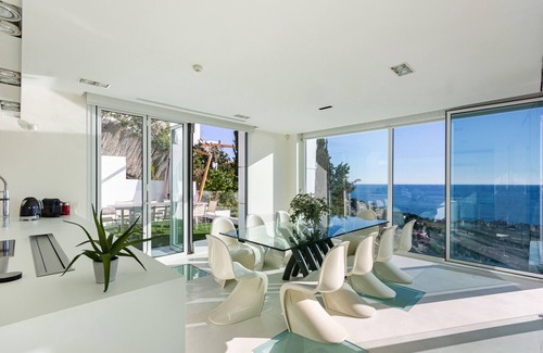 Sitges Villa | Villa Bianca Sitges – High-End Design/Spectacular Sea Views. Indoor Pool