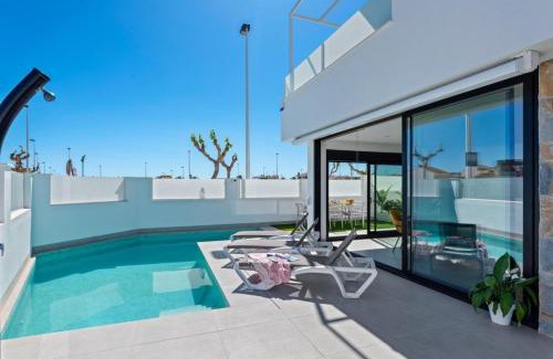 Santiago de la Ribera Villa | Villa Blanco: Private Villa with Pool & Terrace
