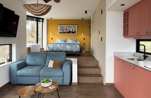 El Quinche Villa | Villa entre los árboles con vista a la quebrada