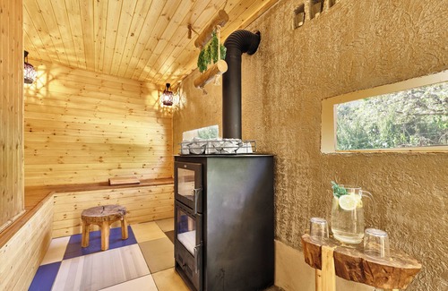 Mylopotamos Villa | Villa Fisi and Wellness with Private Pool, Jacuzzi, Sauna and Outdoor Gym