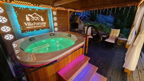 Zakopane Apartment | Villa Fortuna - Regionalne apartamenty & SPA - Sauna, Grill, Jacuzzi z widokiem na Tatry