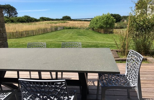 Carnac House | Villa la grande plage sleeps 8 with pool and sea view