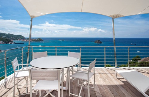 Gustavia Villa | Villa Passage with magnificent ocean and harbor views!