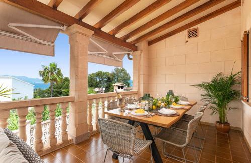 Cielo de Bonaire Villa | Villa Teix de Bonaire para 10, jardines y vista mar