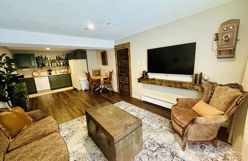Woodland Park Apartment | Vintage Velvet Haven - newly added hot tub!