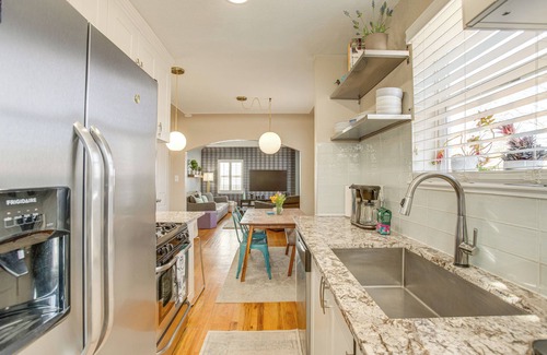 Whittier House | Walk to City Park: Chic Home w/Hot Tub & Yard