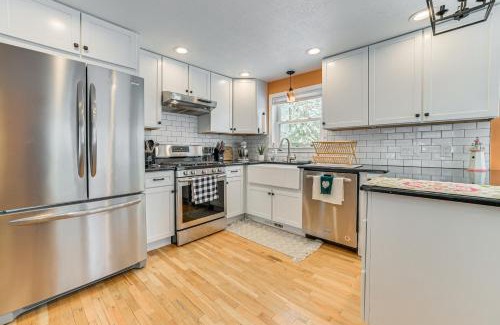 Rogers City House | Walk to Lake Huron Beaches Home with Fire Pit!