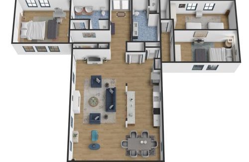 Lake Whitney House | Walk to Lake Whitney Fire Pit BBQ Grill King Bed
