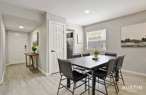 Allandale Apartment | Walk to Restaurants or Cook in Subway Tile Kitchen