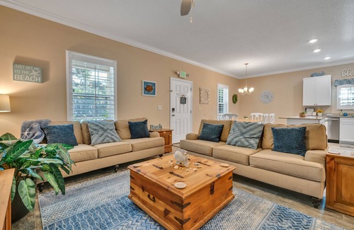 Palm Coast House | Walk to the Beach, Grocery, & Eateries! Kayak, Trail Bike, Boat, Fish, Sightsee.