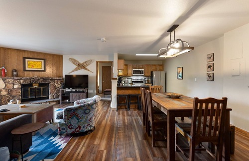 Mountain House Condo | Walk to the Lifts/Pool and Hot Tub Access/Private Patio