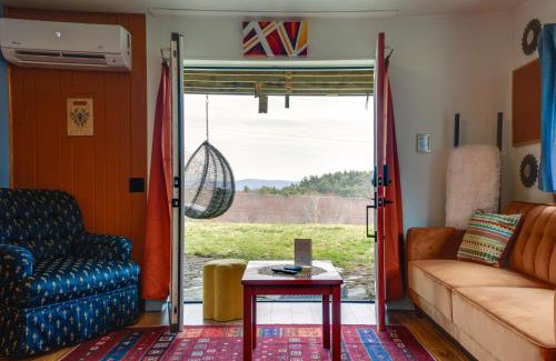 Vernon Apartment | Walk to Trails Artsy Mtn-View Getaway in Vernon!