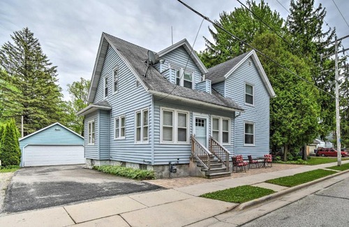 Elkhart Lake House | Walkable Lake Elkhart Apt Dine, Shop, Swim!