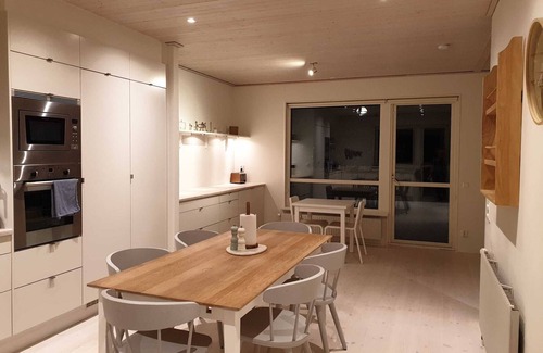 Gashaga Villa | Water facing family friendly villa with pool & sauna overlooking the Baltic Sea