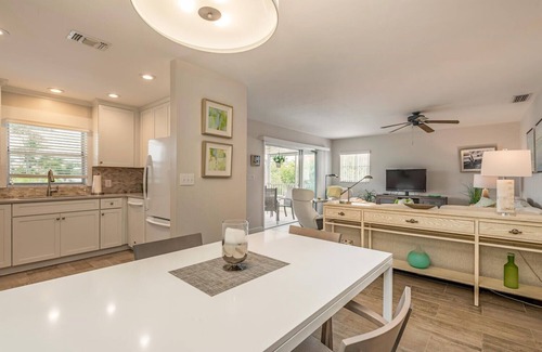 Royal Harbor Condo | Waterfront condo with New heated pool and a dock.