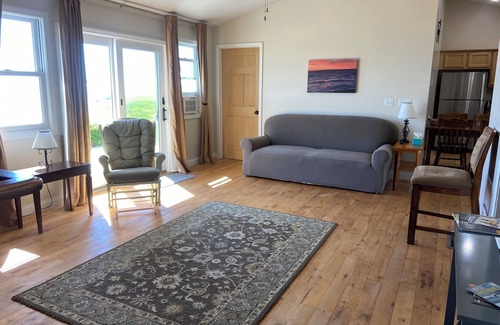St Ignace House | Waterfront home on Lake Michigan with views of St Helena Island Lighthouse