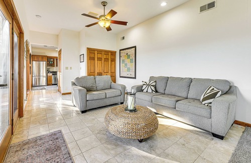 Hayes House | Waterfront Home w/Boat Dock & Deck in Storm Lake!
