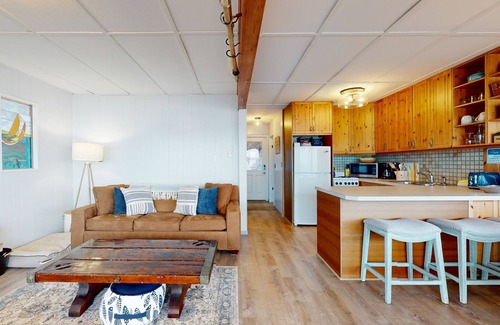 Langley House | Waterfront home with views, deck and open concept living