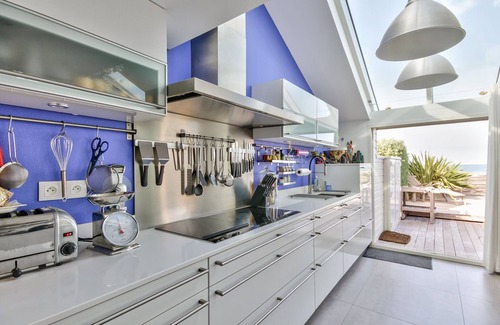 Asnelles House | Waterfront house, large terrace and waterfront - Balcony on Arromanches