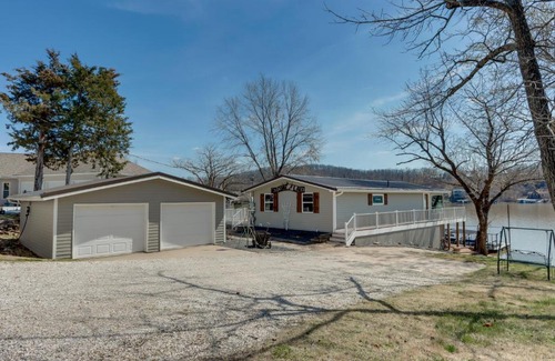 Roach House | Waterfront Lake of the Ozarks Home with Private Dock