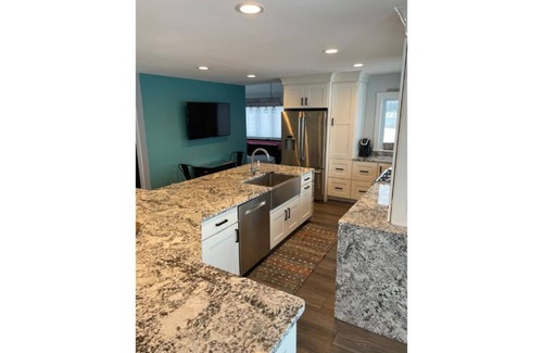 Cheboygan House | Waterfront retreat-Dock. Kayaks. Beach. Arcade. Private.