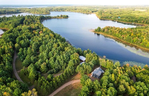 Webster House | Waterfront Webster Cabin with Dock on Warner Lake!