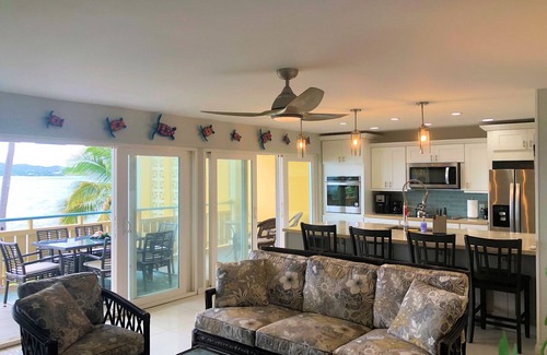 Estate Golden Rock Condo | WE SHELL SEA - 2 bed/2 bath beachfront condo- beach and pool.