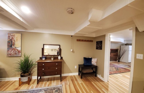 Concordia House | Well appointed basement guest suite with private entrance & backyard oasis.