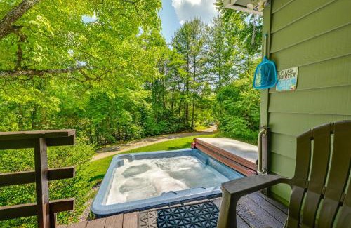 Qualla House | Whittier Vacation Rental Cabin with Private Hot Tub
