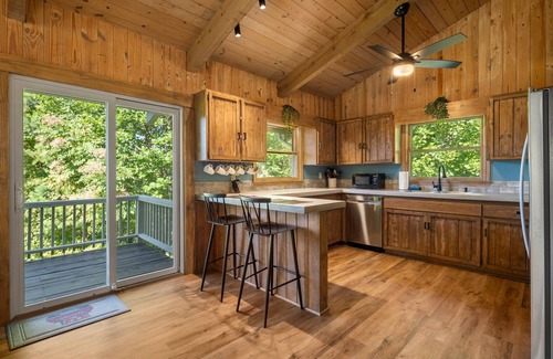 Qualla House | Whittier Woods Retreat. Smokies, Bryson City. Pet-friendly, Family Get-A-Way.