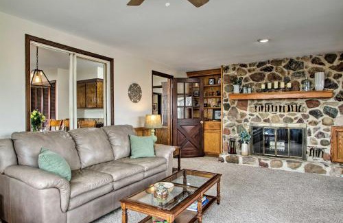 Merrimac House | Wisconsin River Valley Farmhouse Fire Pit and View