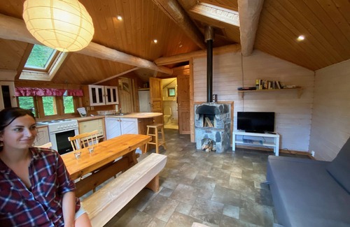 Hoyanger Cabin | Wooden cabin with grass roof, sleeps 2-5 people., Self catering. Open fire place