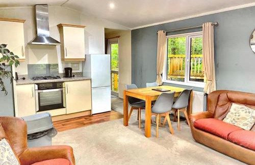 Llanybri Ski Chalet | Woodland View -Hot Tub-Tenby-Carmarthen-St Clears