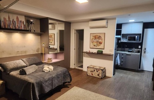 Brooklin Paulista Apartment | Yalla Stay - Cool Studio Habitarte