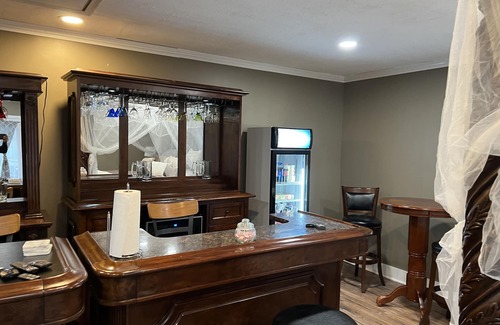 Decatur House | Your very own private Separate pool room and a Separate Bar and office.