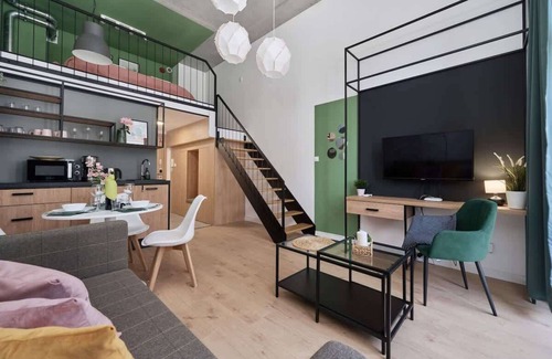 Fabryczna Apartment | Zarembowicza 35 | Studio Wrocław | A/C
