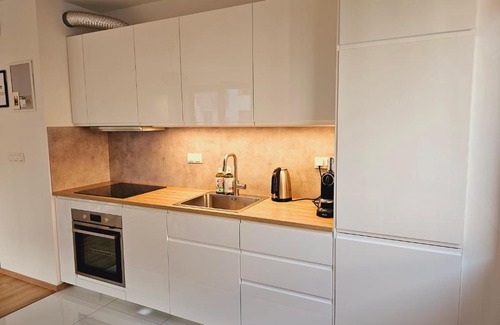 Grochow Apartment | Zielony przystanek w Warszawie