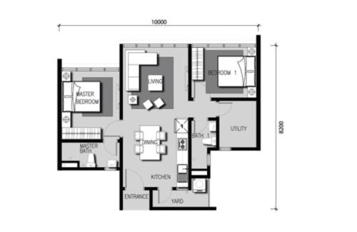 Sungai Buloh Apartment | Zizz Homestay - The Pallet Home